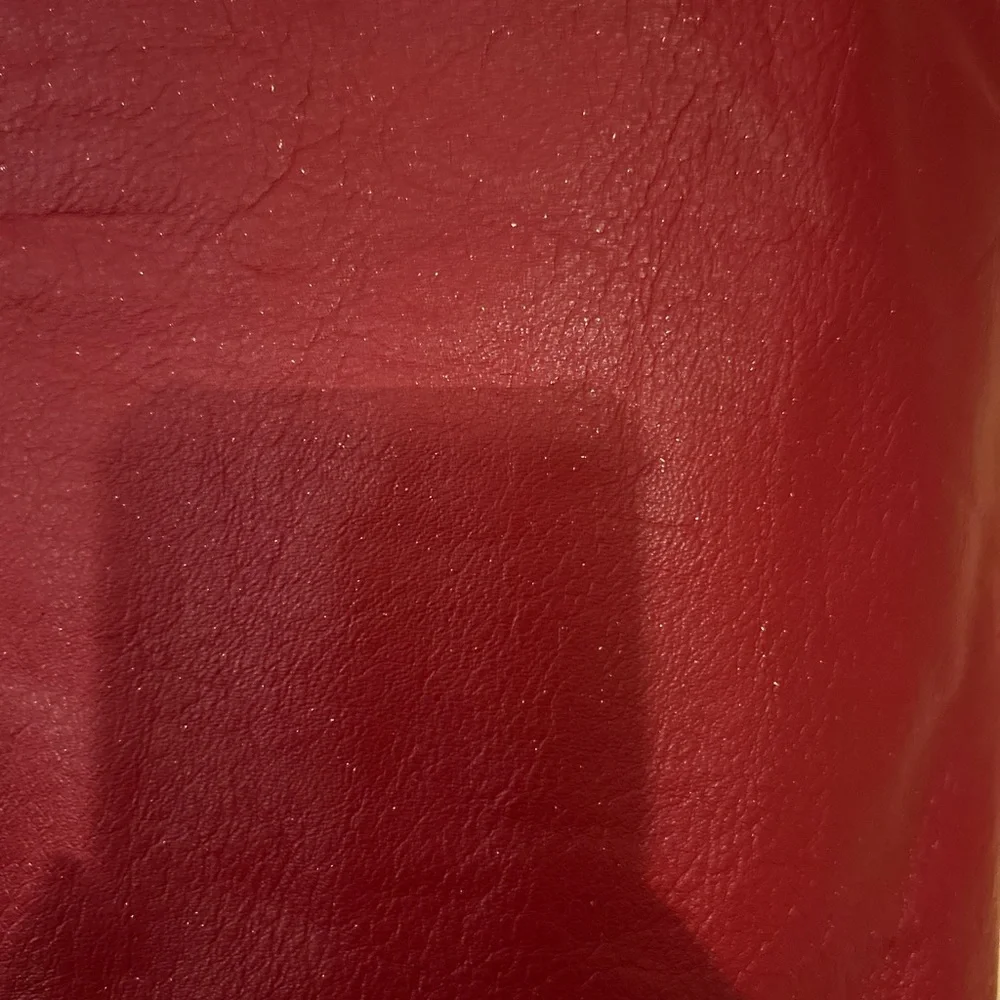 CBO New  York  Red w/ Gold Flakes Pencil Skirt - Picture 3 of 8